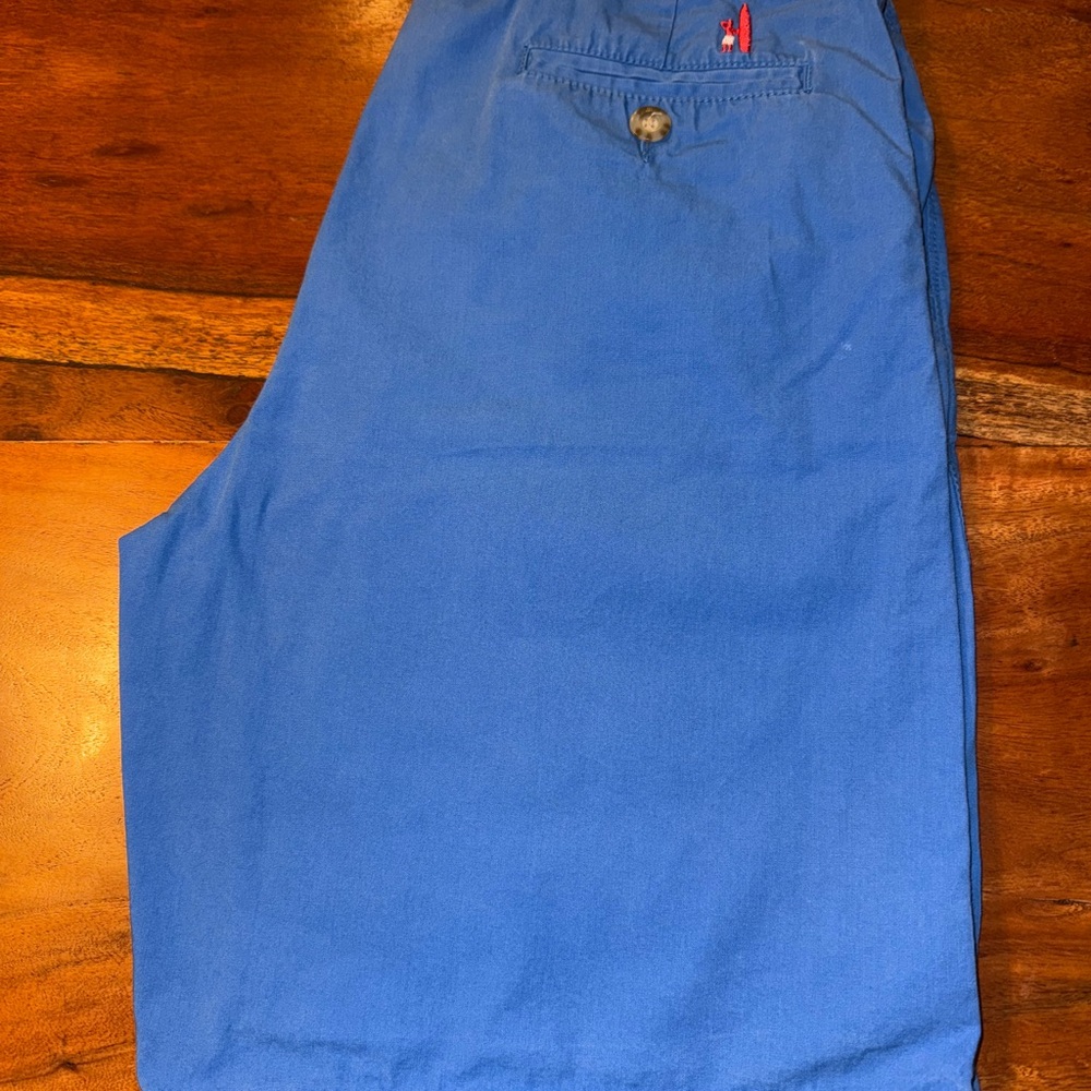 johnnie-O Blue Flat Front Shorts